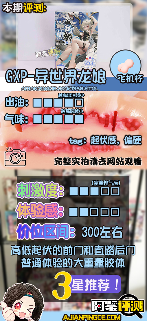 GXP—“异世界 龙娘”评测!1.4kg!飞机杯中的“超大杯”!到底算半身还是算名器?